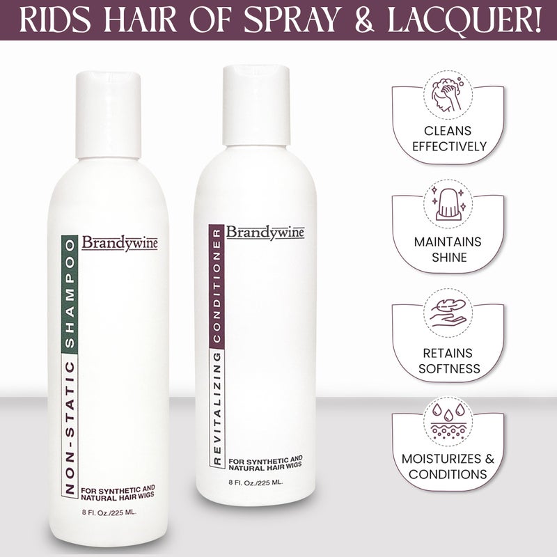 Brandywine Non Static Shampoo & Revitalizing Conditioner 8 Ounce., Value Pack Bundle 2 items - Image 4