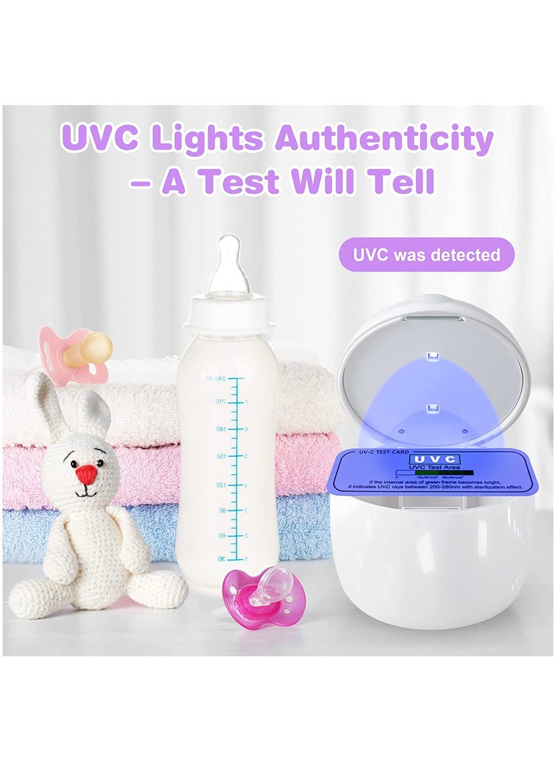 SOLARAE Portable UV-C Sterilizer for Baby Pacifiers, Bottle Nipples, Teethers, Headphones, and Keys - 99.99% Sterilization in 3 Minutes, USB Rechargeable Mini Sanitizer Box (White) - Image 2