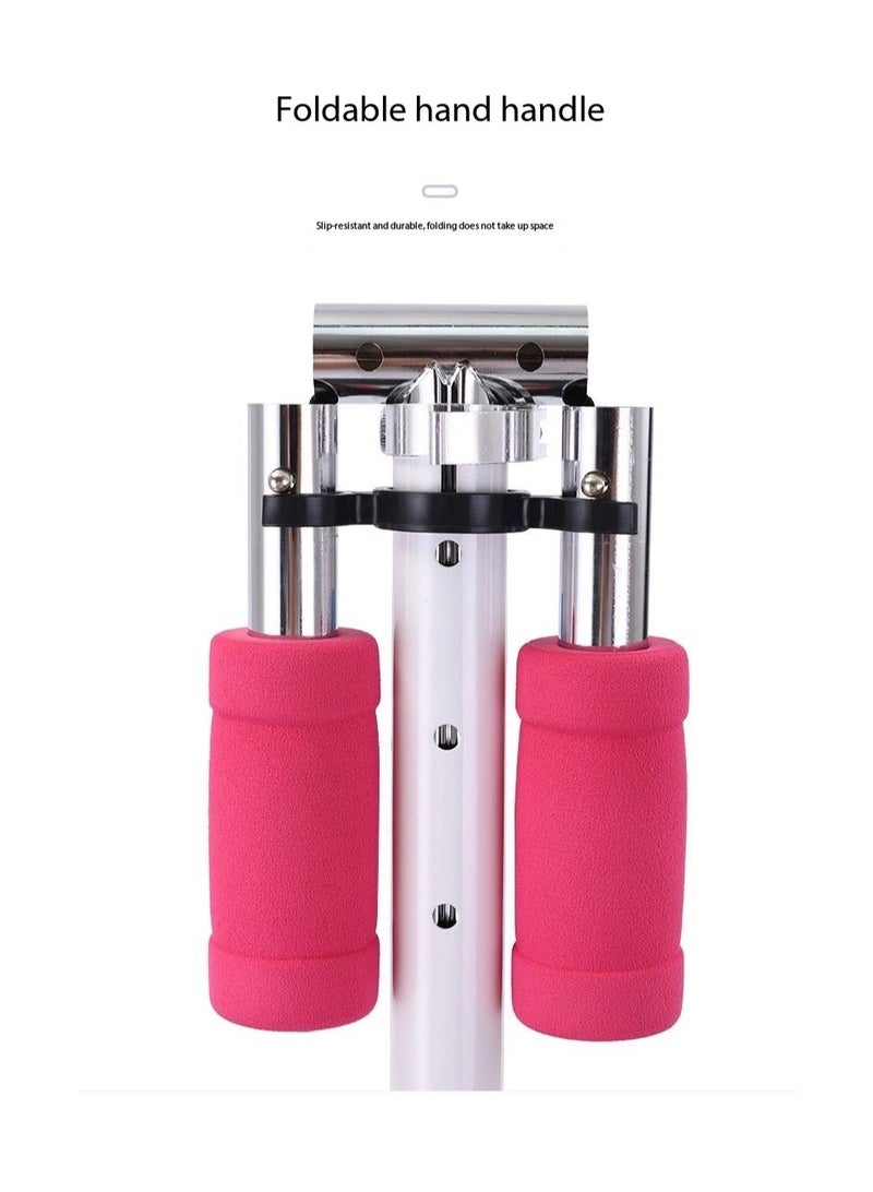 CityRiya-Long Adult & Teen Kick Scooter,3-Level Height Adjustable, Foldable & Portable,Urban Commuter Scooter for Teens & Adults Lightweight Aluminium Frame, 100kg Capacity(YS-106,White) - Image 5