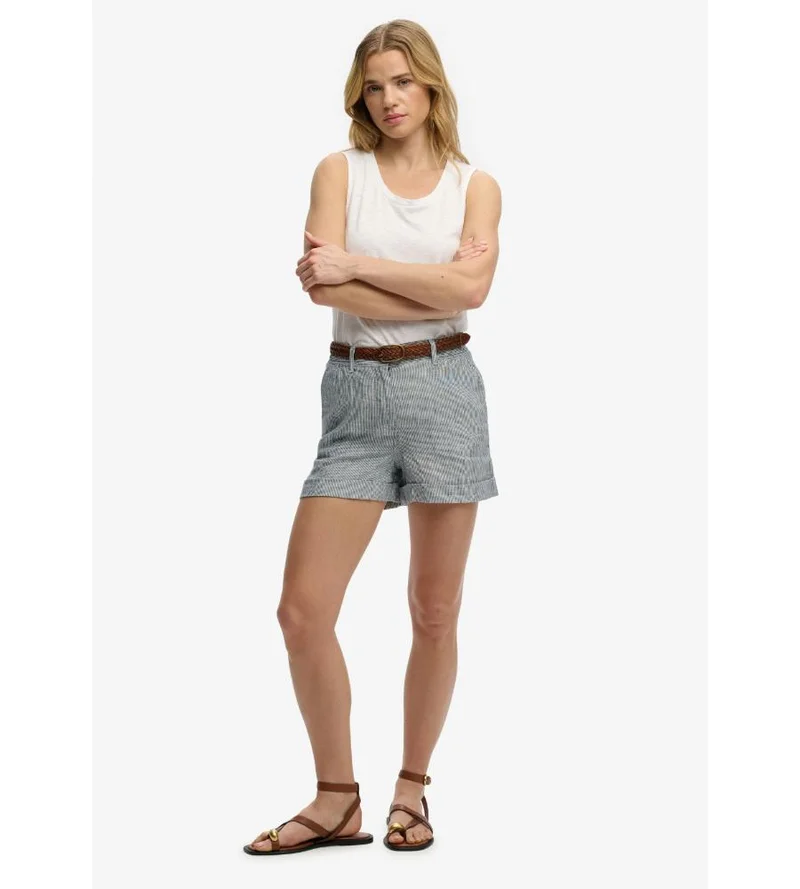 Superdry Mid Rise Linen Shorts