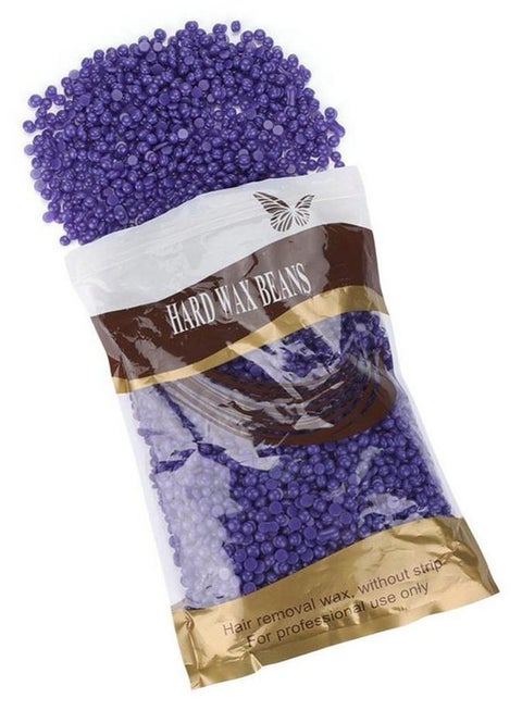 ORiTi Hair Removal Hard Wax Beans 500 Grams, Natural Hot Film Full-Body Depilatory Wax Beads for Women - PURPLE LAVENDER