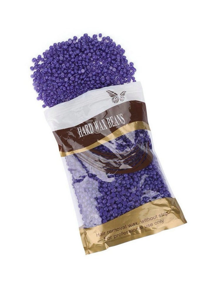 ORiTi Hair Removal Hard Wax Beans 500 Grams, Natural Hot Film Full-Body Depilatory Wax Beads for Women - PURPLE LAVENDER