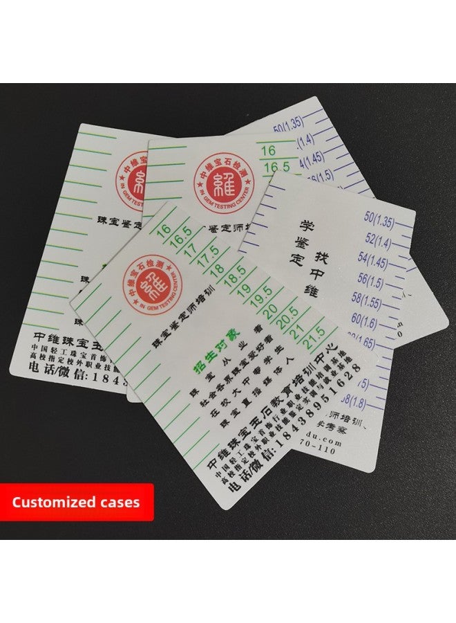 Bracelet Ruler Plastic Caliper Jade Bracelet Special Ruler Measuring Bracelet Inner Diameter Jade Bracelet Ruler-Model:Spot Jade Bracelet Special Ruler - Image 5