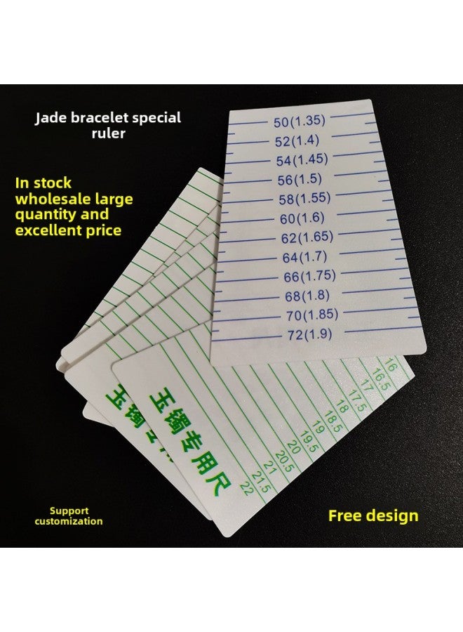 Bracelet Ruler Plastic Caliper Jade Bracelet Special Ruler Measuring Bracelet Inner Diameter Jade Bracelet Ruler-Model:Spot Jade Bracelet Special Ruler - Image 3