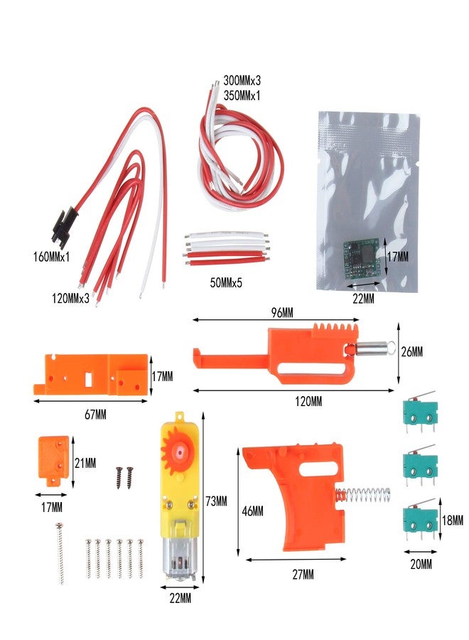 WORKER مجموعة محركات WORKER الأوتوماتيكية بالكامل 130 لتعديل مسدسات Nerf N-Strike Elite Stryfe - Image 2