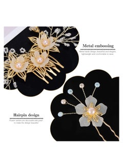 Bridal Wedding Hair Pins Flower Hair Pieces Rhinestone Hair Accessories Pearl Hair Comb Hair Clips for Bride Bridesmaid, Pack of 8 - pzsku/ZAABAEA13775FBCBE274AZ/45/_/1712652031/7a42db94-78ec-4c89-b7b6-3f18d46f9a70