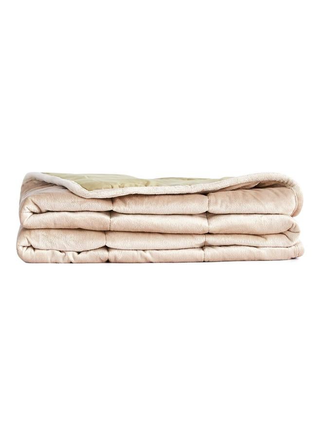 Premium Ultra Plush Weighted Blanket Tan 122 X 187Cm Av-Mmf12-Tan  - Image 3