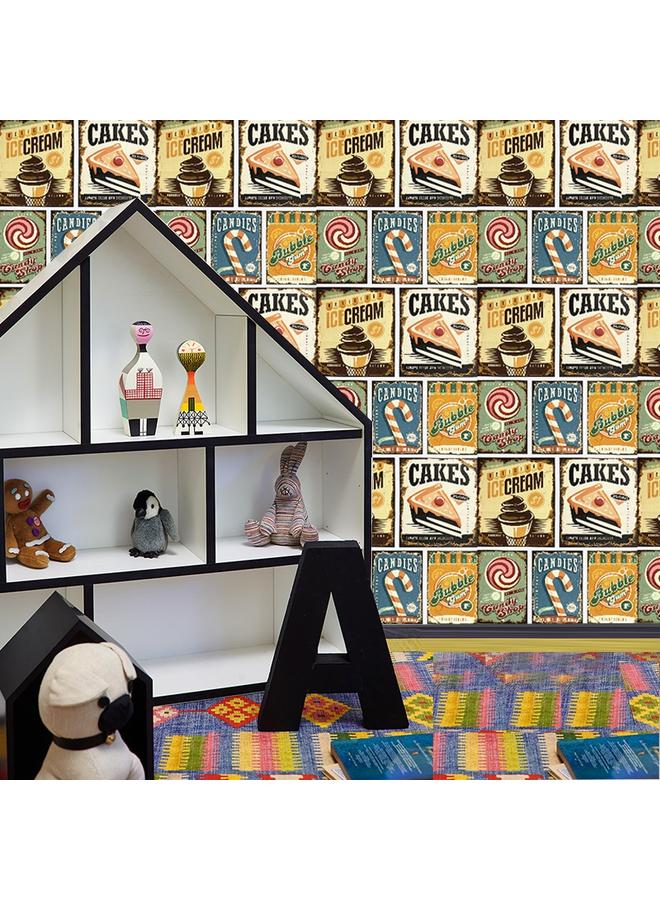 Bluejw Desk Stickers Cartoon Wallpaper Self-adhesive Moisture-proof Graffiti Wallpaper Bedroom Living Room Personality Background Wall Dormitory Instant Stickers - Image 5