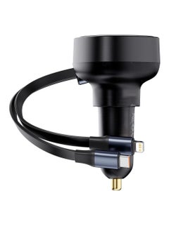 ProOne ProOne Enjoyment Retractable 30W 2-in-1 Car Charger with Type-C and Lighttning Cable  - Image 1
