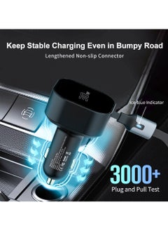 ProOne ProOne Enjoyment Retractable 30W 2-in-1 Car Charger with Type-C and Lighttning Cable  - Image 4
