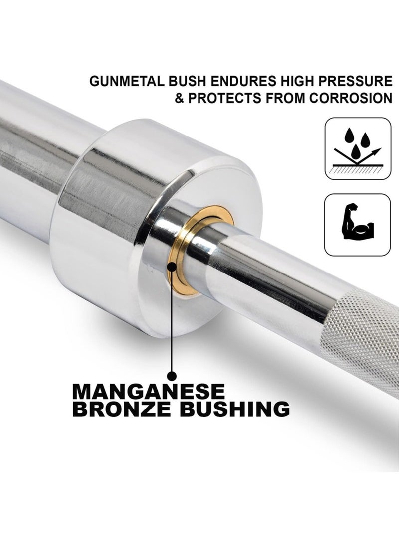 Sky Land Olympic Barbell Rod - Silver M  - Image 4