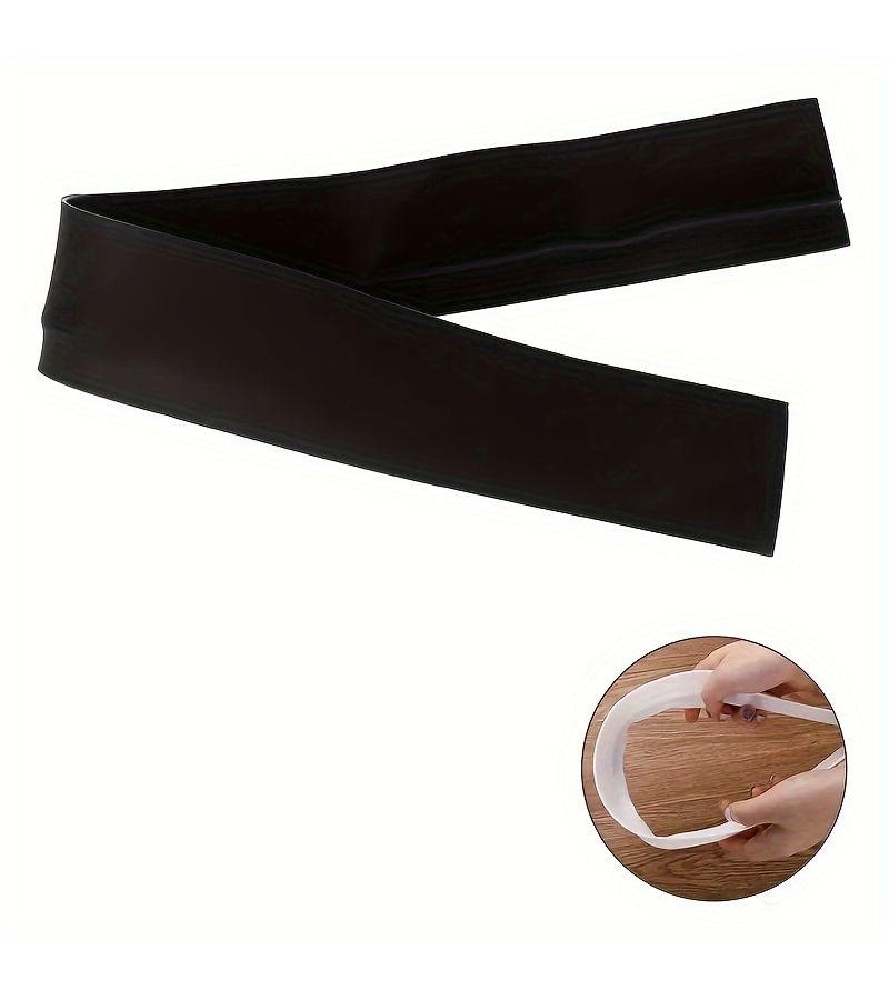 Silicone Kitchen Edge Sealing Strip Black 24.8 Inch For Stove Gap Sink Trim - Image 3