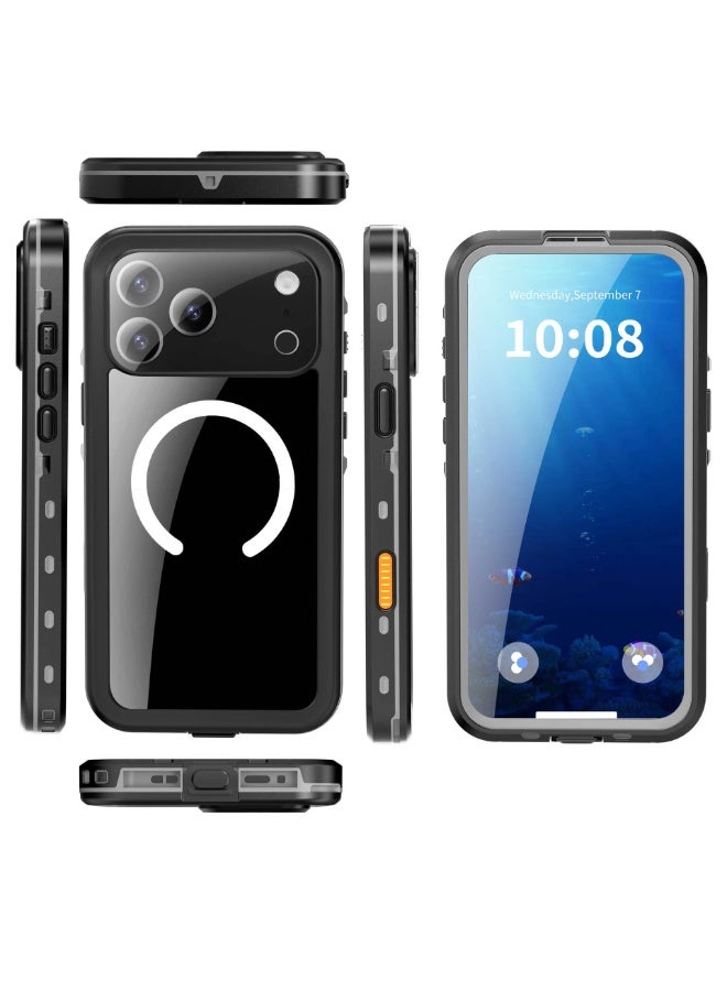 عام مقاوم للماء قذيفة مناسبة آيفون 17 بروماكس/17 برو المغناطيسي ماجسيف الرياضة في الهواء الطلق المضادة للسقوط الغطاء الواقي - Image 2