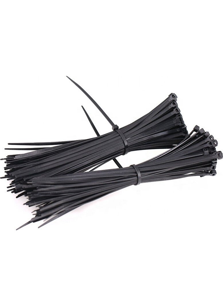 GWEST Black Cable Tie Plastic Velcro Clamp 3.6X200Mm 100 Pcs Black 3.6X200 Mm  - Image 3