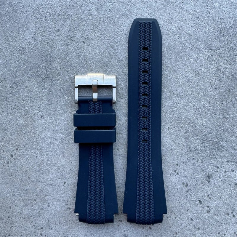 Bluejw Replacement Watch Strap for Moonswatch – 20mm Soft Rubber Watch Band in Dark Grey, Fashionable and Comfortable - Image 1