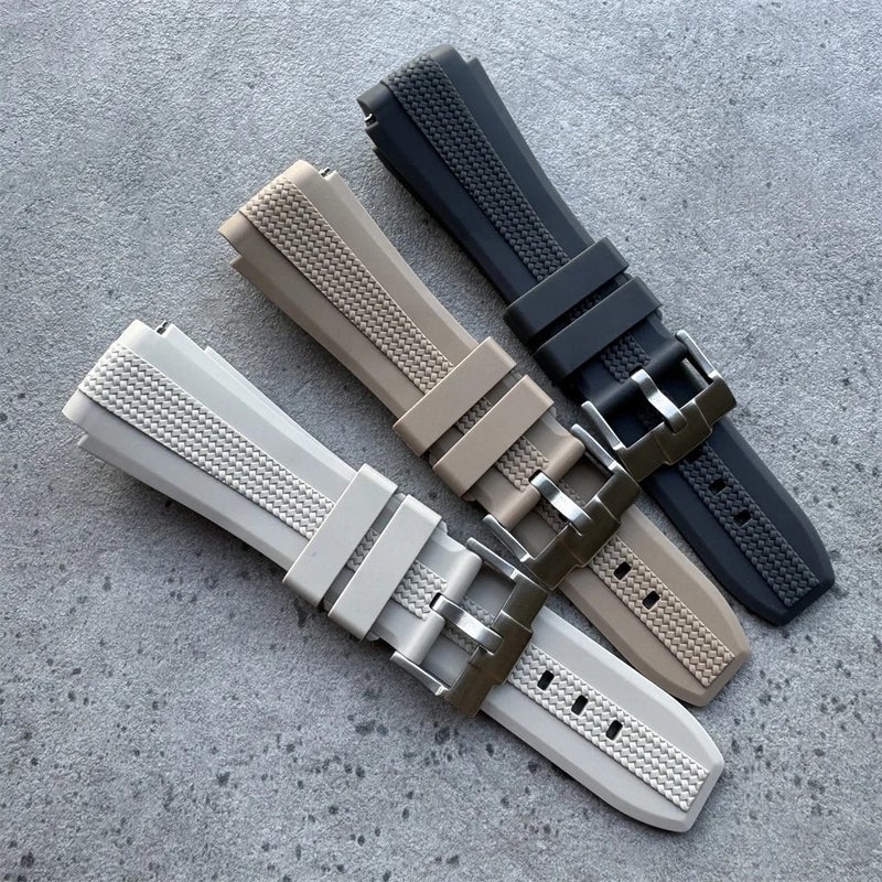 Bluejw Replacement Watch Strap for Moonswatch – 20mm Soft Rubber Watch Band in Dark Grey, Fashionable and Comfortable - Image 2