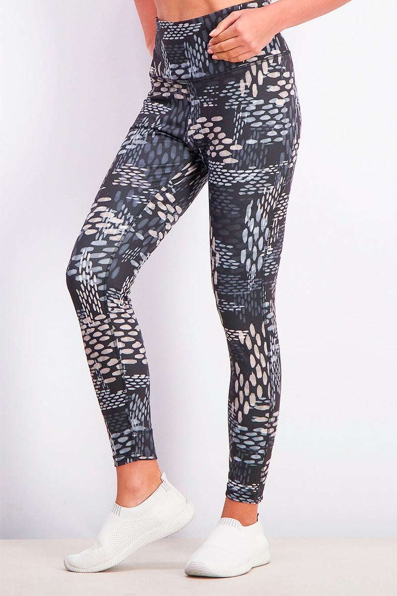 Reebok Women Studio Lux Bold High,Rise Tights, Black - Image 3