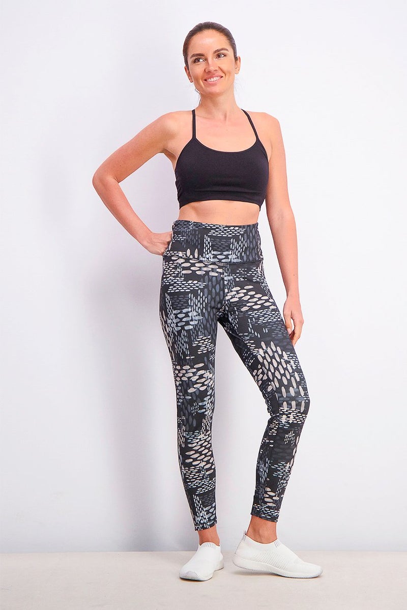 Reebok Women Studio Lux Bold High,Rise Tights, Black - Image 4