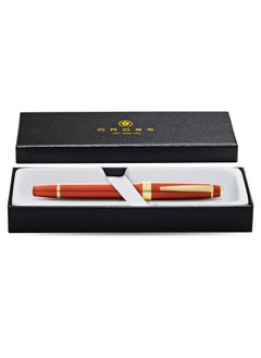 Cross Cross Bailey Light Polished Amber Resin and Gold Tone Ballpoint Pen  - Image 3