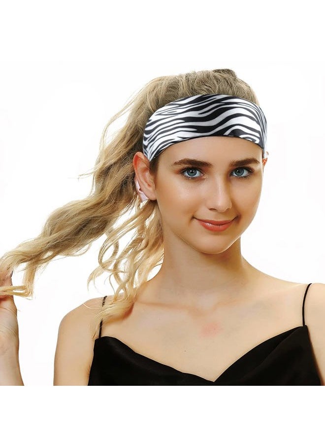 sent hair - Extra Large Satin Bonnet for Women, Double-Layer Silky Sleep Cap, Long Hair Bonnet with Tie Band for Braids/Curly/Long Hair (Zebra Pattern) - Image 1