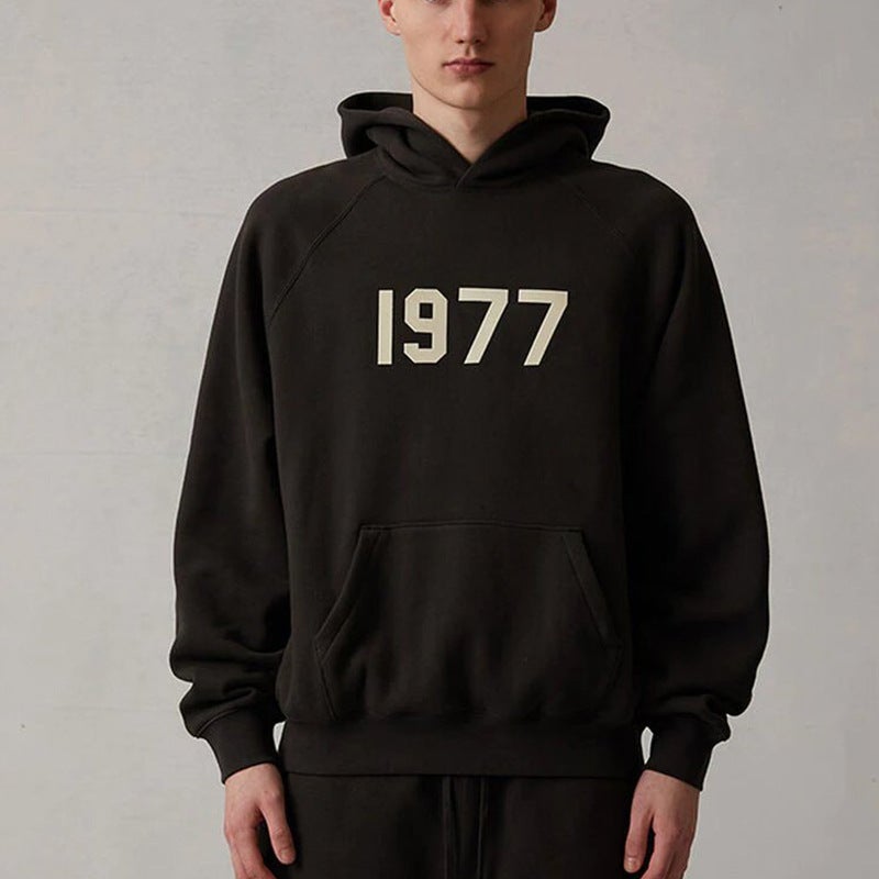 2022 SS Plush Hooded Sweatshirt FOG ESSENTIALS iron ash