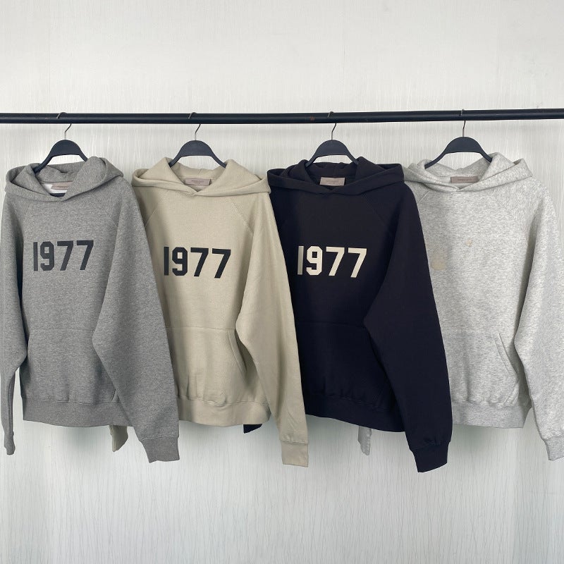 2022 SS Plush Hooded Sweatshirt FOG ESSENTIALS iron ash
