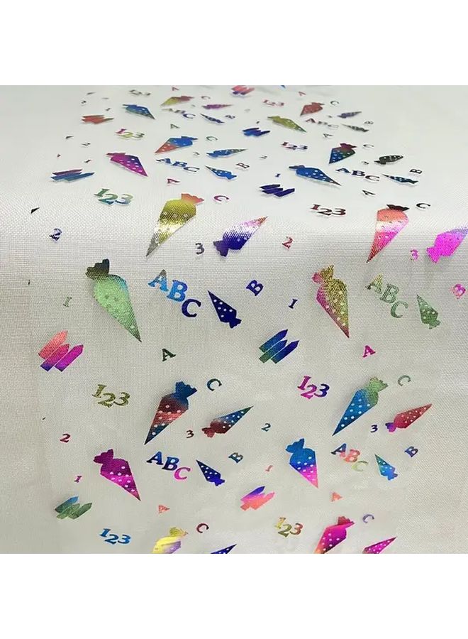 5 Meters ABC Number Tablecloth Polyester Classroom Decor Candy Bag Display - Image 1