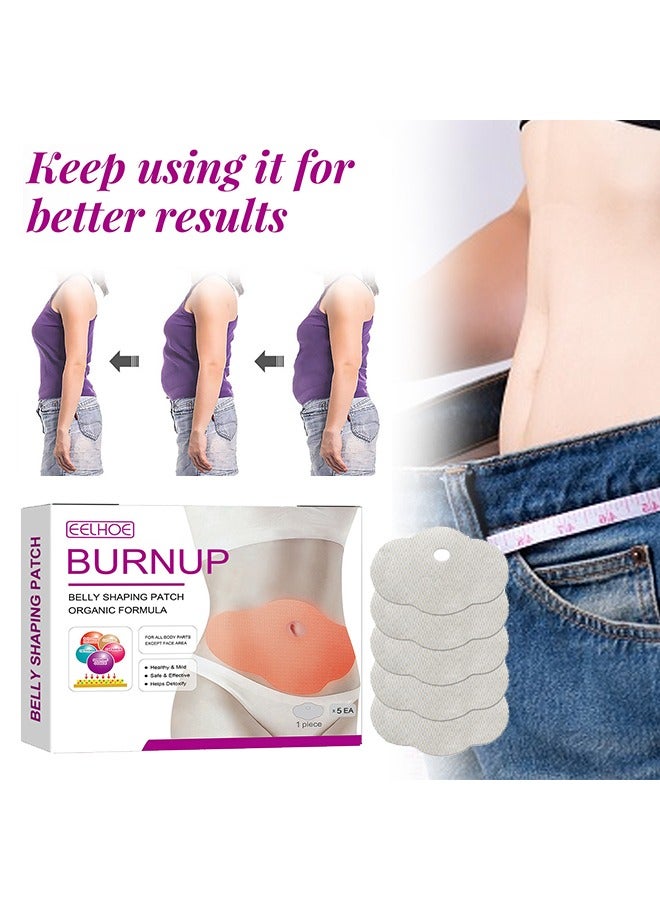 EELHOE Burnup Belly Shaping Patch Organic Formula，Shaping and Slimming Abdominal Lifting Patch, Belly Shaping Patch Organic 5 Pcs - Image 1