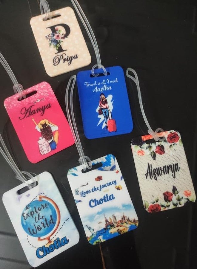 Gift for You Acrylic Printed Customized Luggage Tags and Bag Tags Personalized Bag Tags for Luggage Travel for Suitcases Flight International Travel Accessories(Pack of 1) - Image 2