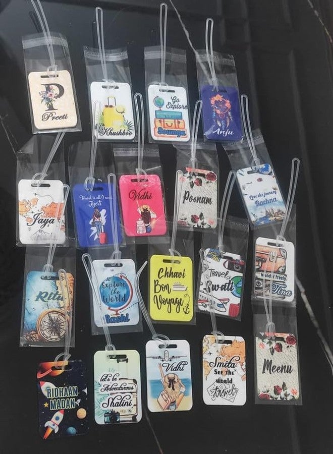 Gift for You Acrylic Printed Customized Luggage Tags and Bag Tags Personalized Bag Tags for Luggage Travel for Suitcases Flight International Travel Accessories(Pack of 1) - Image 4