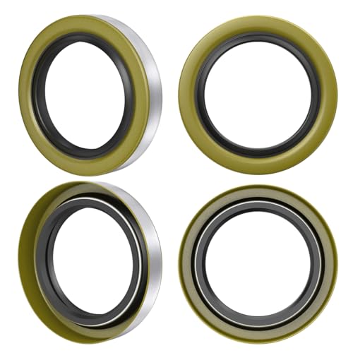 SAQXK 4pcs Grease Seals 01001900 Trailer Axle Hub Wheel 1719ID x 2565OD for Dexter 01001900 1019 Transcom 171255TB National 473336 3500 lbs 84 Spindle EZ Lube Axles - Image 1
