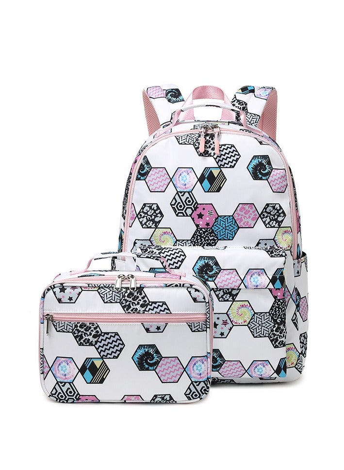 SKT Shiketro Two-Piece Student Schoolbag Outdoor Printed Waterproof Backpack - Image 1