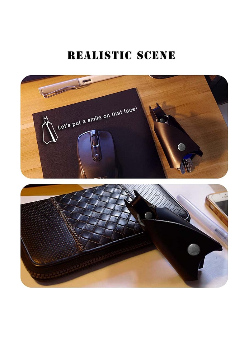 Leather Keychain Holder for Car Keys, Stylish Key Fob Case for Men and Women, Compatible with BMW Key Ring Cover - Image 4