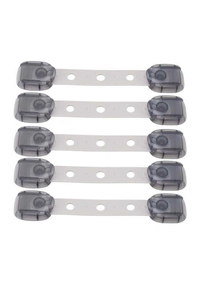Thoraya 5pcs Child Safety Cabinet Locks Adjustable Baby Proof Fridge Drawer Door Locks for Toilet Seats  - Image 2