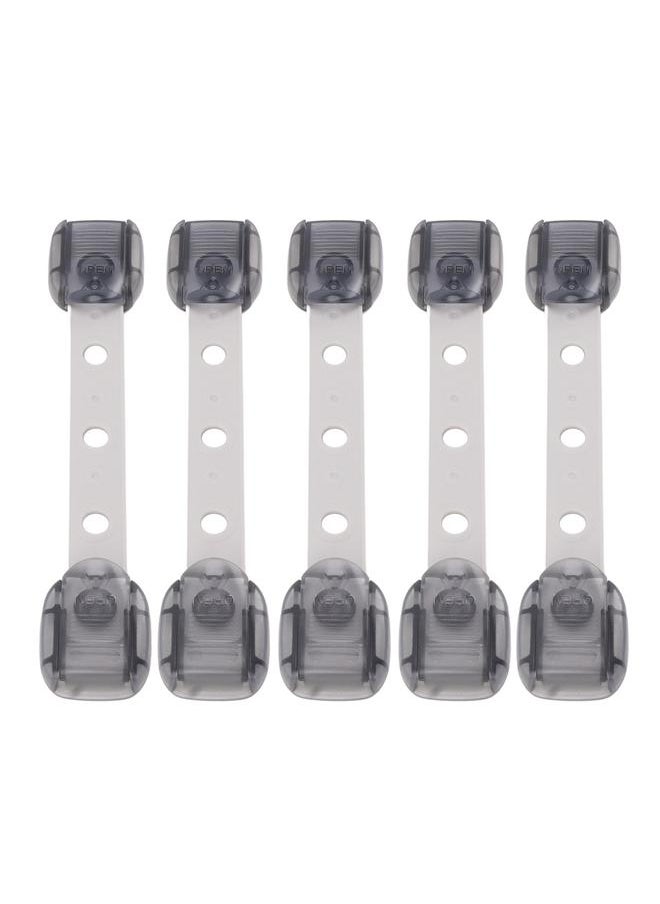 Thoraya 5pcs Child Safety Cabinet Locks Adjustable Baby Proof Fridge Drawer Door Locks for Toilet Seats  - Image 1