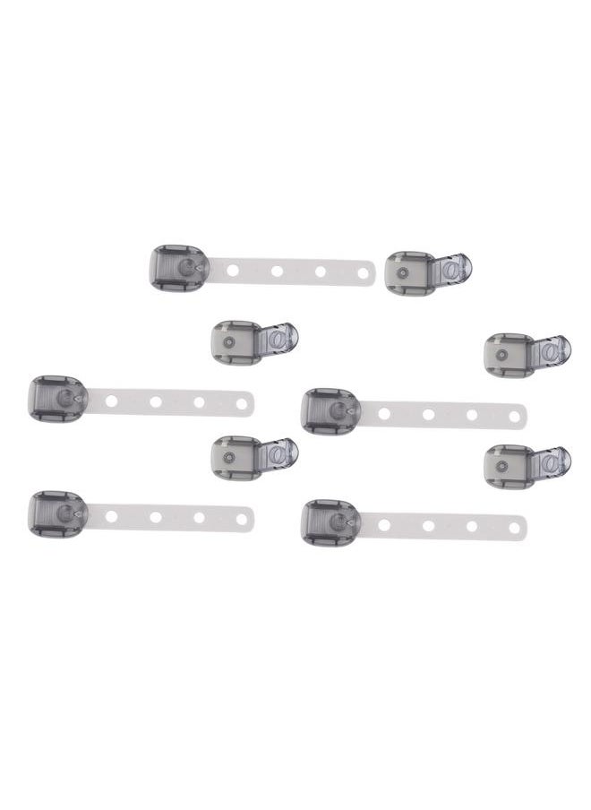 Thoraya 5pcs Child Safety Cabinet Locks Adjustable Baby Proof Fridge Drawer Door Locks for Toilet Seats  - Image 3