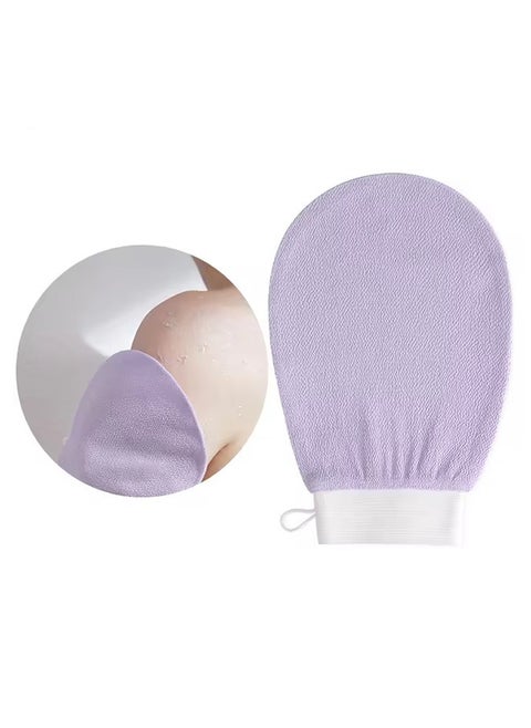 Korean Loofah for Cleaning The skin and Exfoliating the Skin, Viscose Shower Glove For Making Moroccan Bath at Home, Purple