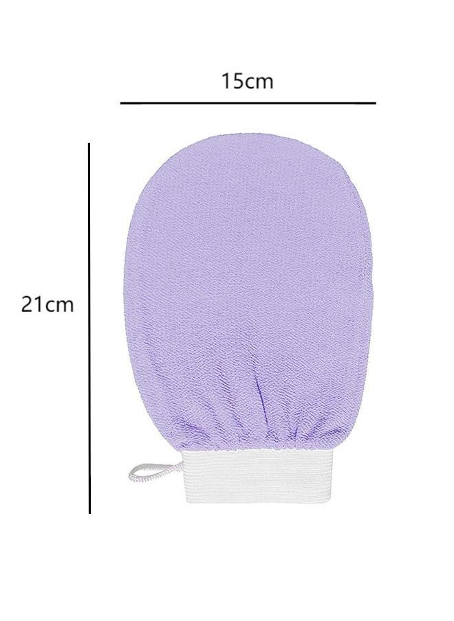 Korean Loofah for Cleaning The skin and Exfoliating the Skin, Viscose Shower Glove For Making Moroccan Bath at Home, Purple
