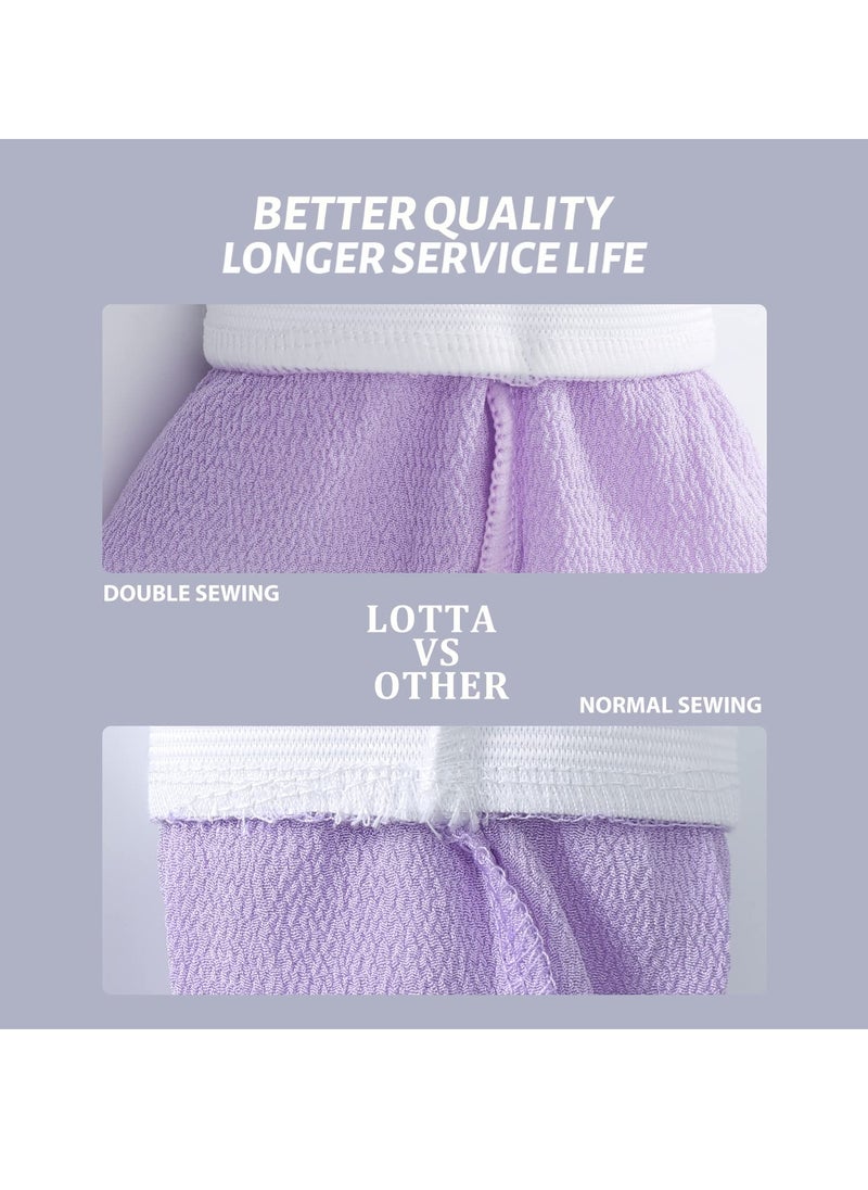 Korean Loofah for Cleaning The skin and Exfoliating the Skin, Viscose Shower Glove For Making Moroccan Bath at Home, Purple