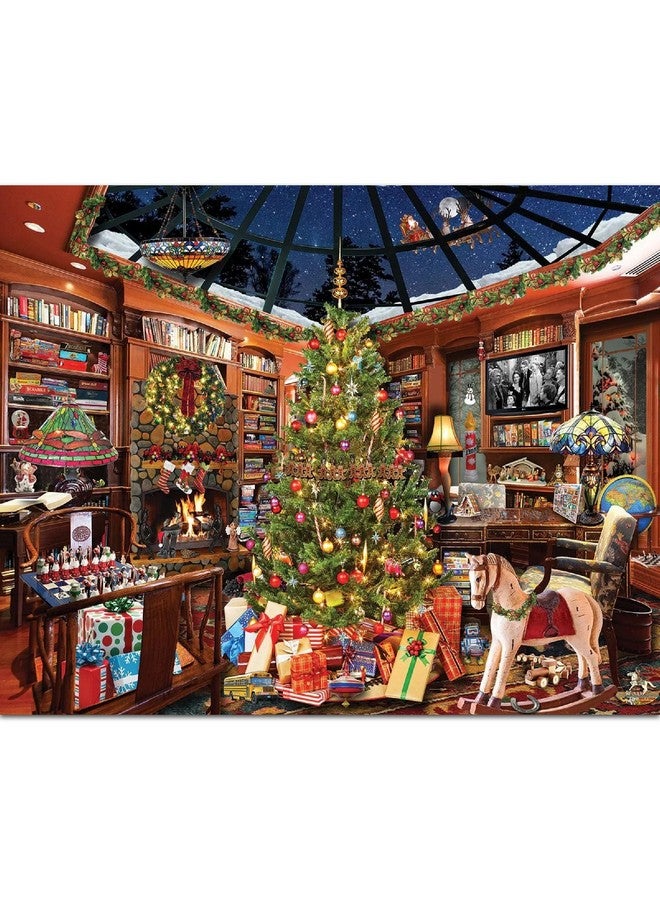 WHITE MOUNTAIN ألغاز عيد الميلاد وايت ماونتن للبحث والعثور 1000 قطعة ألغاز للبالغين والعائلة - Image 1