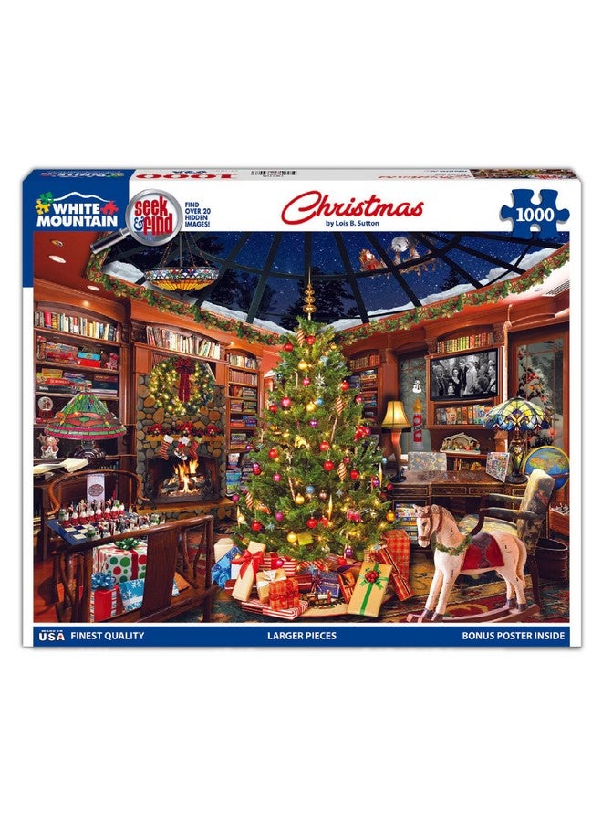 WHITE MOUNTAIN ألغاز عيد الميلاد وايت ماونتن للبحث والعثور 1000 قطعة ألغاز للبالغين والعائلة - Image 2