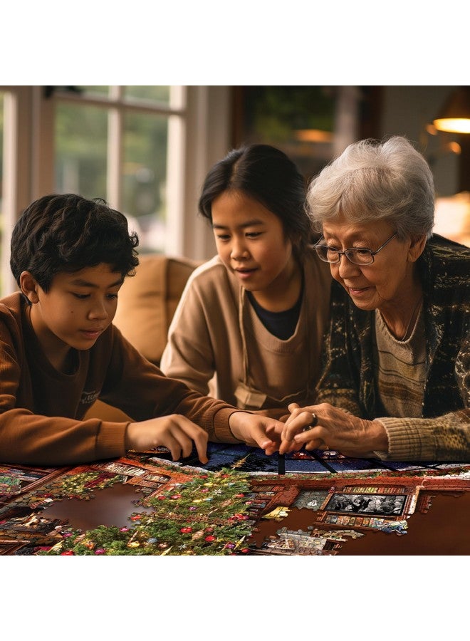 WHITE MOUNTAIN ألغاز عيد الميلاد وايت ماونتن للبحث والعثور 1000 قطعة ألغاز للبالغين والعائلة - Image 5