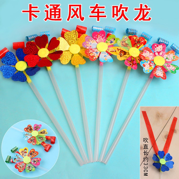 Large Smiley Face Blowing Dragon Whistle Blowing Roll Children'S Toys Birthday Sweep Code Activity Opening Small Gifts - Image 1