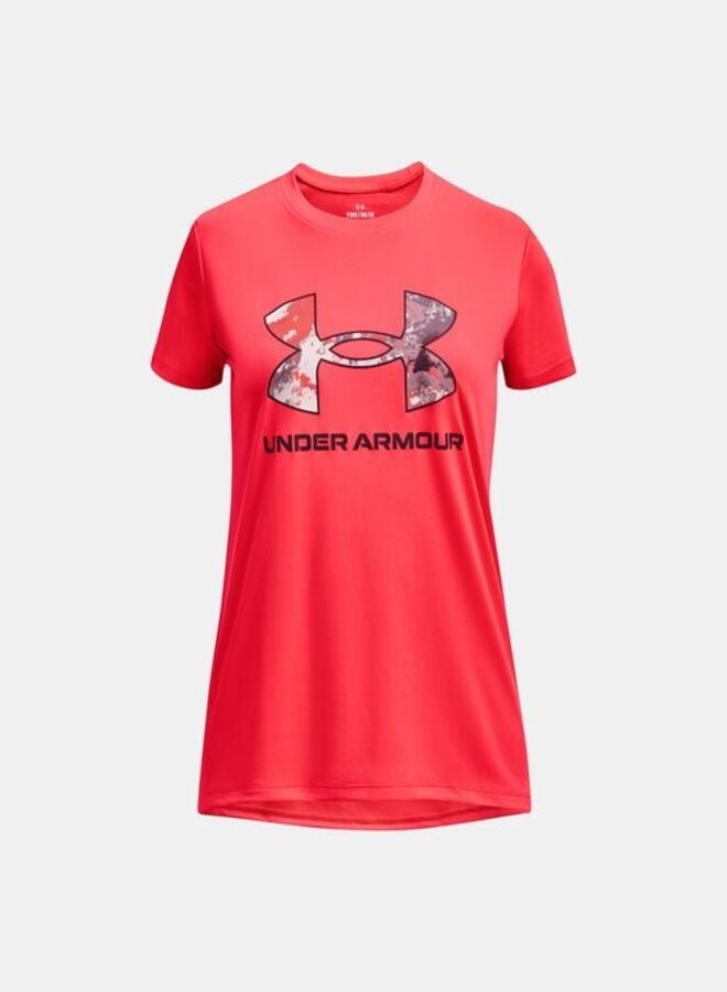 UNDER ARMOUR Tech Print Big Logo Short Sleeve T-shirt 