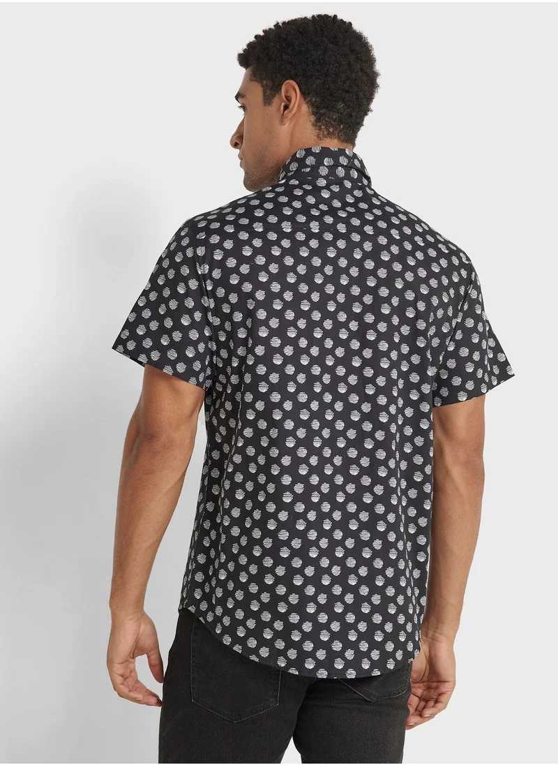 Seventy Five Geo Print Shirt