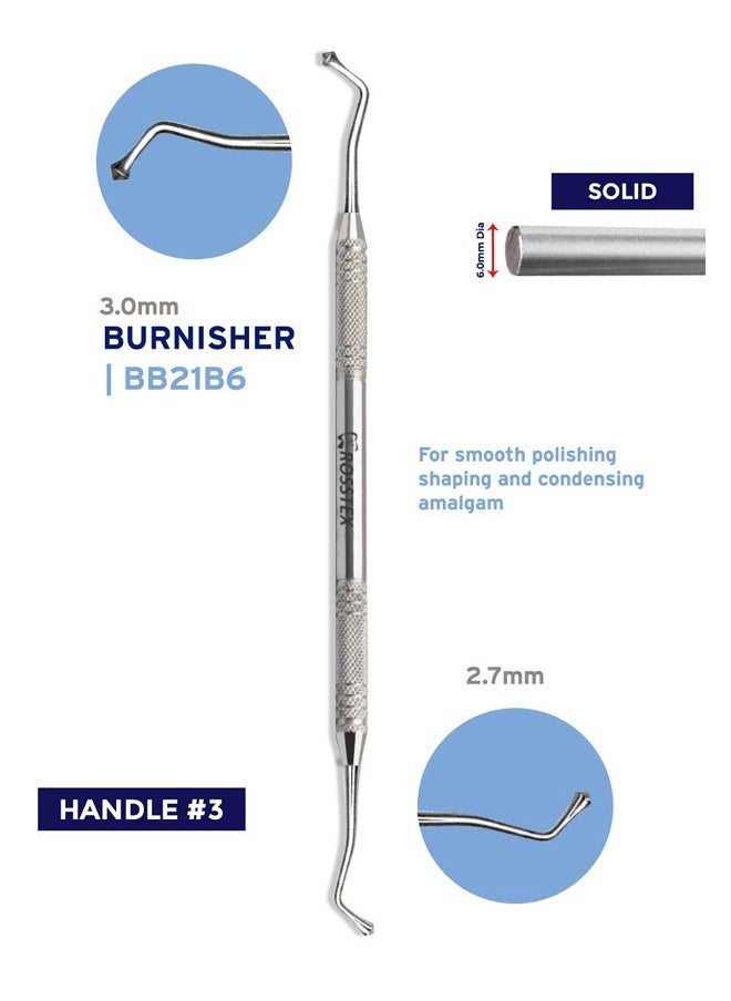 Crosstex - Dental Instruments Burnishers Acorn Fig. 21b Filling Tool - Image 1