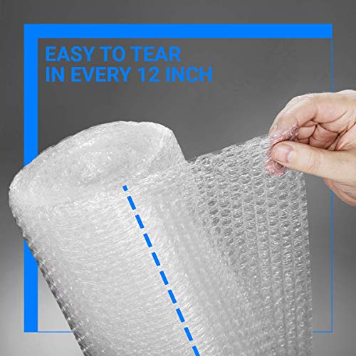 Pacific Mailer Bubble Cushioning Wrap Rolls, 3/16" x 12" x 36' ft Total, Perforated Every 12" for Packaging, Shipping, Mailing - Image 3
