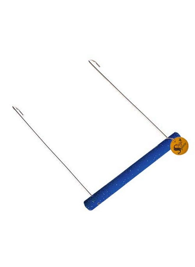 سايج سكوير أرجوحة رملية خشبية طبيعية مرحة مع منصة تعليق على القفص، للتسلق، وممارسة التمارين للطيور (صغيرة) - Image 5