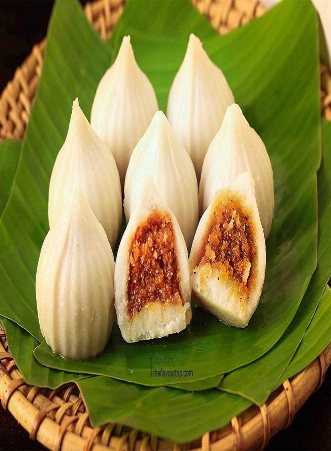 Kitchwish Pure Aluminium Modak & Gujiya Maker Combo (Set of 2) - Size No. 3 Modak Mould (5.5 cm) and 9 cm Gujiya Mould - Traditional Sweet Making Tools for Ganesh Chaturthi, Holi & Diwali - Image 3