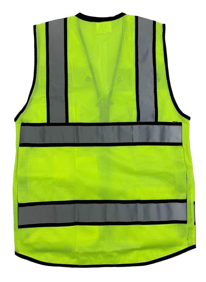 REXZUS Vero1992 REXZUS (B) Engineer Safety Vest High Visibility Reflective Safety Vest Mesh with Zipper and pockets (XX-Large, Yellow) - Image 4